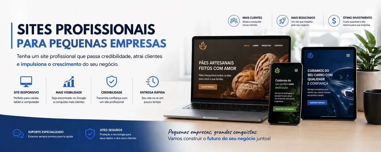 Criar Site Pequenas Empresas
