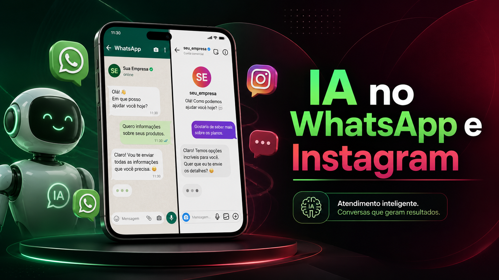 IA no WhatsApp e Instagram: guia para empresas