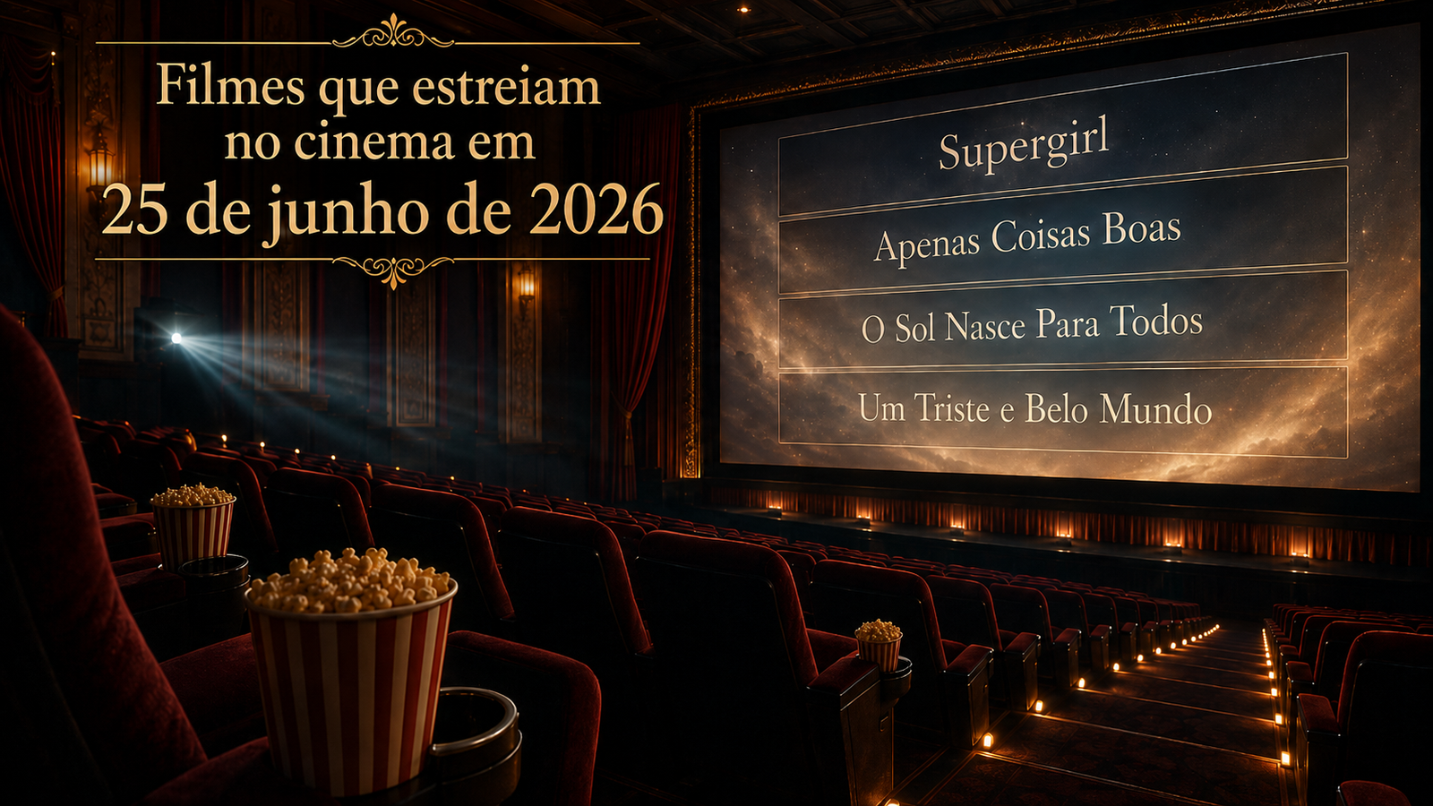 Filmes que estreiam no cinema em 25 de junho de 2026: veja 4 lançamentos