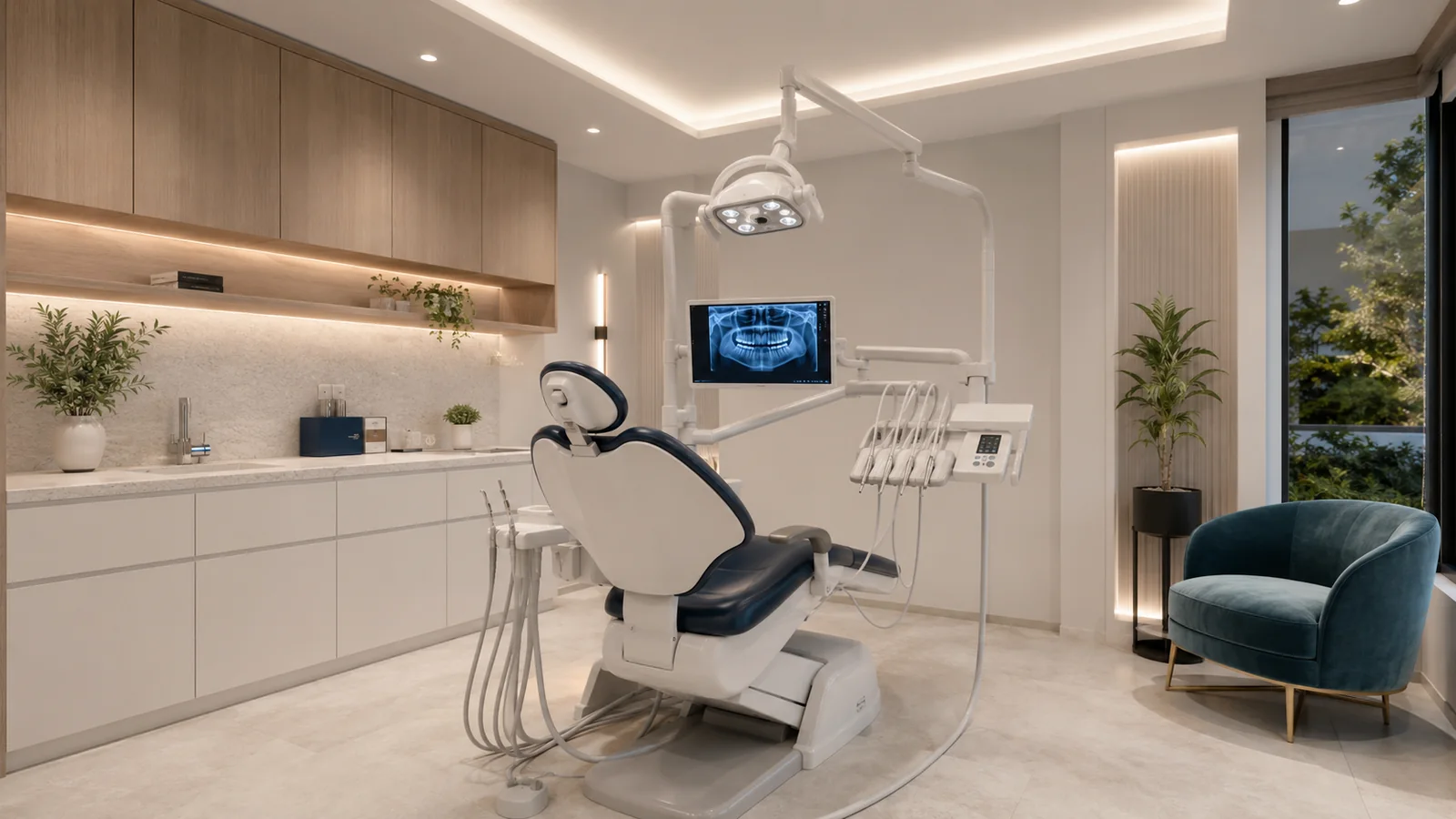 Sala de atendimento odontológico premium